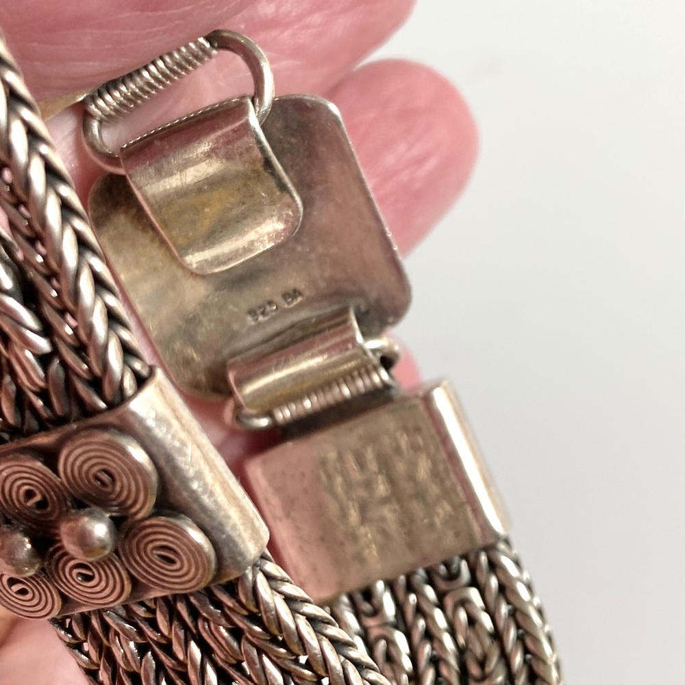 VINTAGE BA HEAVY ORNATE BRACELET - Picture 4 of 6